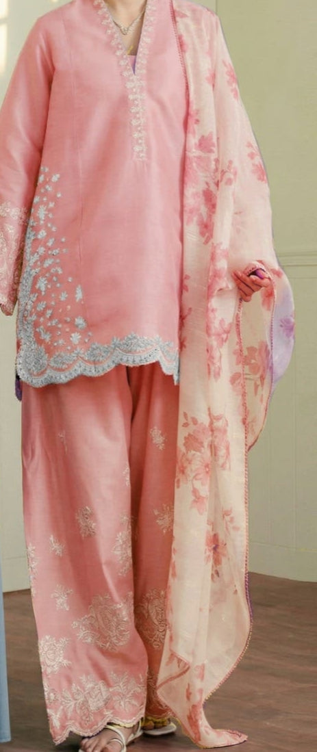 Zara Shahjahan 3PC EMBROIDERED Unstitched Suit