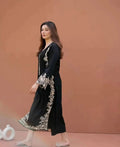 Azure 2PC Black Embroidered Unstitched Suit