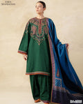 Zara Shahjahan 2PC Green Embroidered Unstitched Suit
