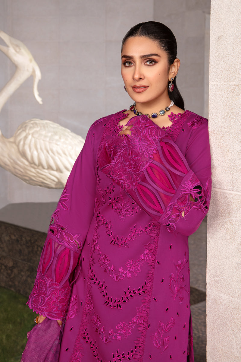 Rang Rasiya 3PC Baby Pink Embroidered Unstitched Suit