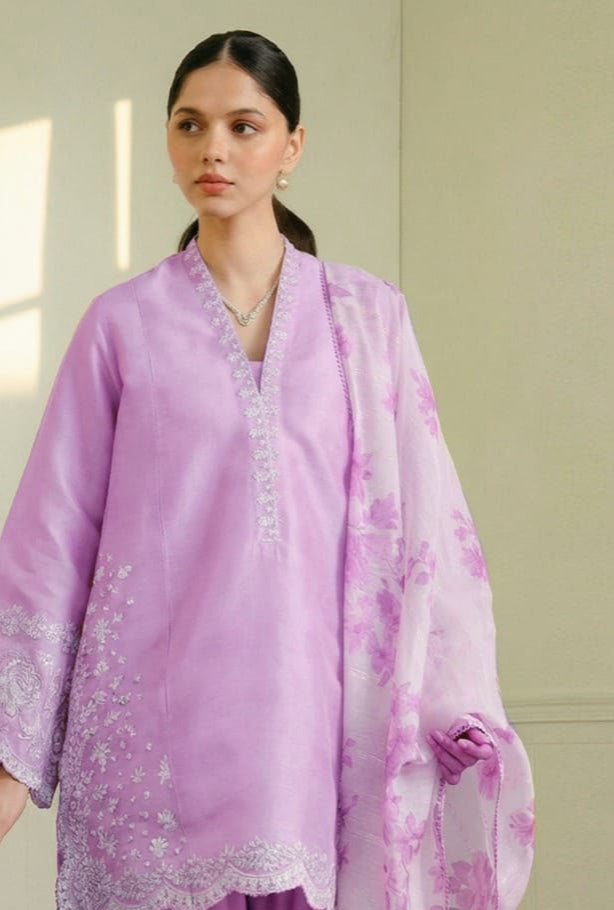 Zara Shahjahan 3 PC Embroidered Unstitched Suit