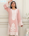 Azure 2PC Pink Embroidered Unstitched Suit